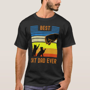 Camiseta Melhor Pai De Gato De Vintage - Pai De Gato De T
