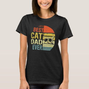 Camiseta Melhor Pai De Gato De Vintage Para Homens — Pai 2