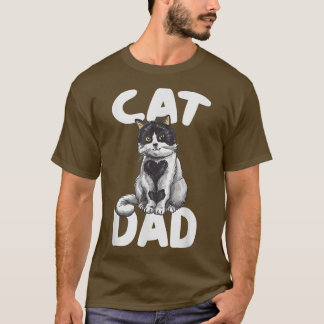 Camiseta Melhor Pai De Gato Dia de os pais De Gatinho De Pa