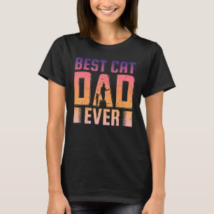 Camiseta Melhor Pai De Gato Do Dia Do Pai Dizendo 1