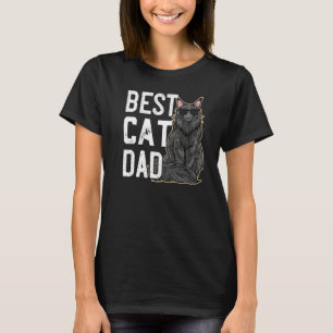 Camiseta Melhor Pai de Gato do Mens para o Maine Coons