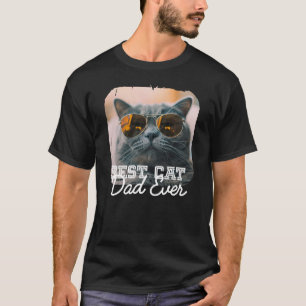 Camiseta Melhor Pai de Gato do Mundo Moderno Personalizado