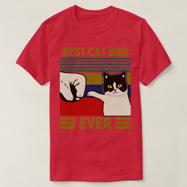 Camiseta Melhor Pai De Gato Ever34 (Frente do Design)