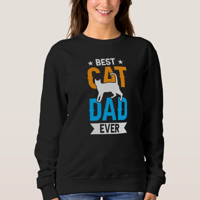 Camiseta Melhor Pai de Gato Já Pai Padre Sayings Da Pai (Frente)