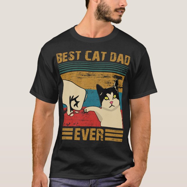 Camiseta Melhor Pai de Gato - Katzenvater - Zeite Mais Alto (Frente)