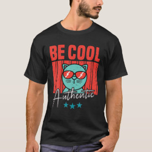 Camiseta Melhor Pai De Gato Mãe, Seja Legal Autêntico, En
