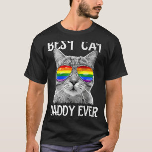 Camiseta Melhor Pai De Gato Nunca Lgbt Orgulho gay Rainbow