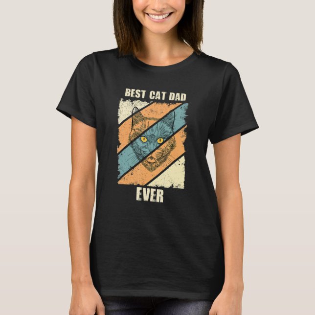 Camiseta Melhor Pai De Gato Pai De Gato (Frente)