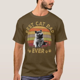 Camiseta Melhor Pai De Gato, Pai De Gato Engraçado Dia Pai 
