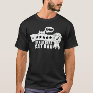 Camiseta Melhor Pai De Gato Pai De Proprietário De Gato Eng