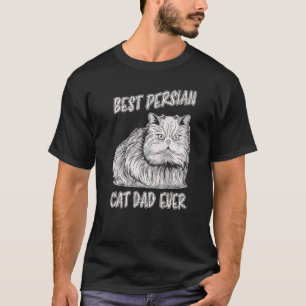 Camiseta Melhor Pai de Gato Persa de Todos os Tempos Pai Ga