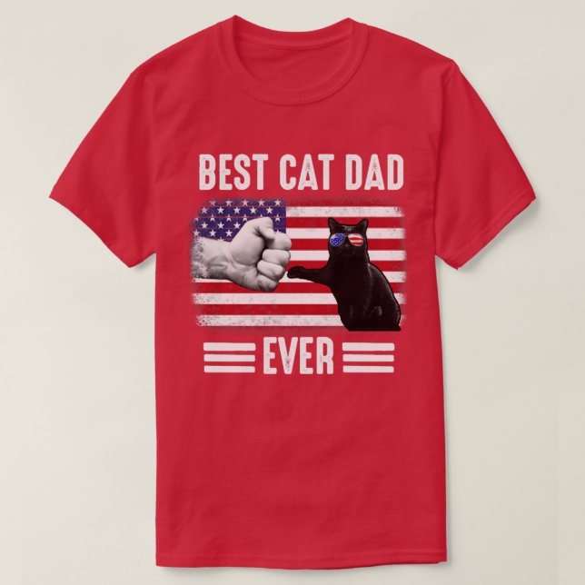 Camiseta Melhor Pai De Gato Presente (Frente do Design)