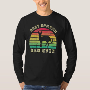 Camiseta Melhor Pai De Gato Sphynx Nunca Para Dia de os pai