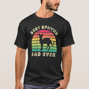 Camiseta Melhor Pai de Gato Sphynx para dia de os pais masc