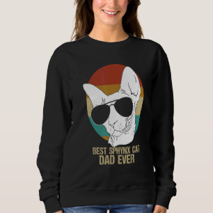 Camiseta Melhor Pai de Gato Sphynx Sem Cabelos Cat Padre Mp