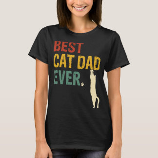 Camiseta Melhor Pai De Gato Única De Gama Alguma Vez, Retro