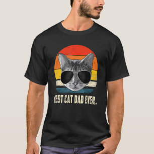 Camiseta Melhor Pai de Gato Vintage de Todos os Tempos Bump