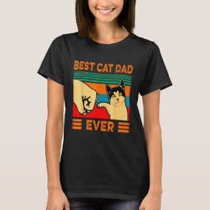 Camiseta Melhor Pai de Gato Vintage de Todos os Tempos Soco