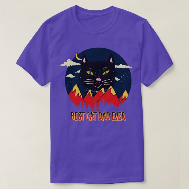 Camiseta Melhor pai de gatos (Frente do Design)