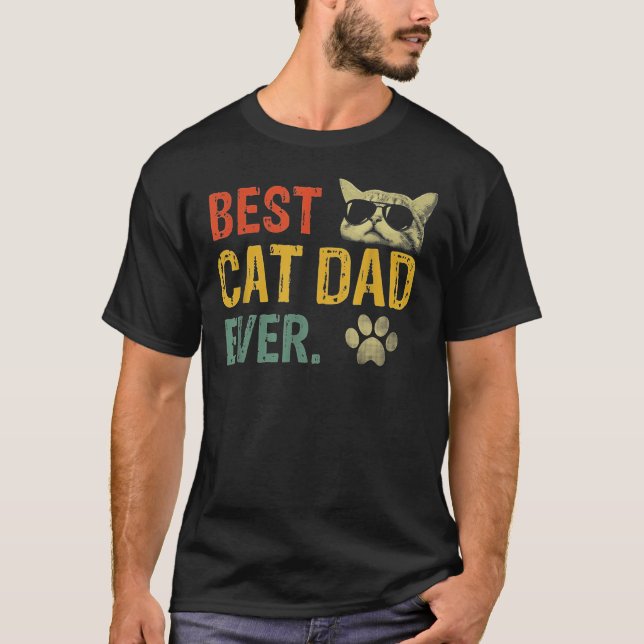 Camiseta Melhor pai de gatos (Frente)