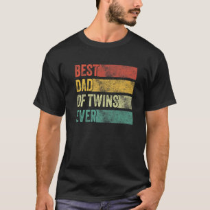 Camiseta Melhor Pai de gêmeos no lançamento da gravidez Fun