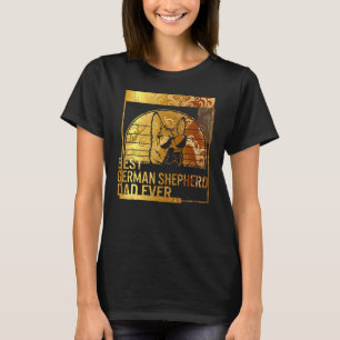 Camiseta Melhor Pai de German shepherd Nunca pai de cão par