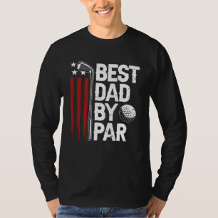 Camiseta Melhor Pai De Golfe Do Par Pai Golfer American Fla