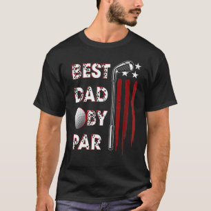 Camiseta Melhor Pai De Golfe Do Par Pai Golfer American Fla