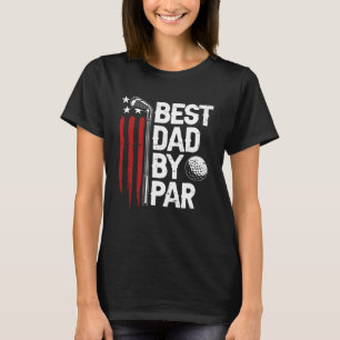 Camiseta Melhor Pai De Golfe Do Par Pai Golfer American Fla