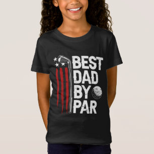 Camiseta Melhor Pai De Golfe Do Par Pai Golfer American Fla
