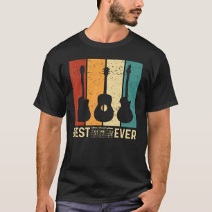 Camiseta melhor pai de guitarra de todos os tempos acordes