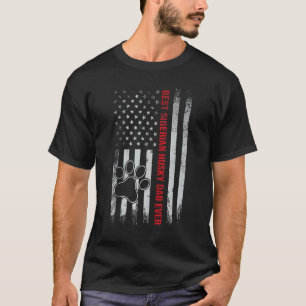 Camiseta Melhor Pai de Husky Siberiano de Todos os Tempos B