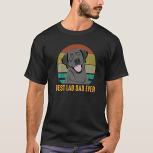Camiseta Melhor Pai De Laboratório Do Labrador Preto Cujo R