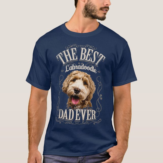 Camiseta Melhor Pai De Labradoodle Já Na Austrália (Frente)