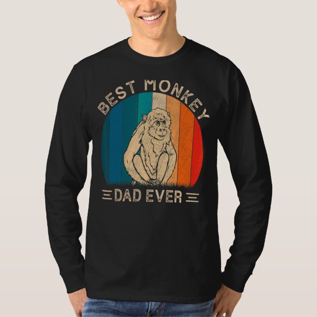 Camiseta Melhor Pai de Macaco Alguma Vez com Gráfico de Mac (Frente)