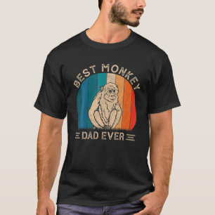 Camiseta Melhor Pai de Macaco Alguma Vez com Gráfico de Mac