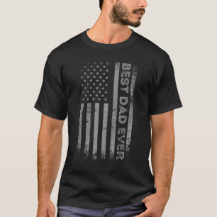 Camiseta Melhor Pai De Mens Com Os Pais De Bandeira America