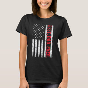Camiseta Melhor Pai De Mens Nos Estados Unidos Bandeira Ame