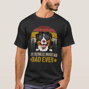 Camiseta Melhor Pai de Montanha Bernês Alguma Vez Vintage