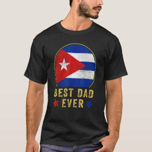 Camiseta Melhor Pai De Mulheres Em Cuba Padre Cuba Bandeira