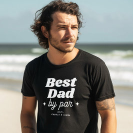 Camiseta Melhor Pai de Nome Personalizado por Parte RetroLe