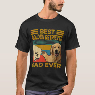 Camiseta Melhor Pai De Ouro Para O Retriever De Todos Os Di