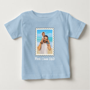 Camiseta Melhor Pai de Pai de primeira classe Foto da famíl
