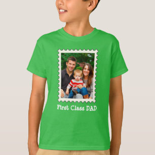 Camiseta Melhor Pai de Pai de primeira classe Foto da famíl