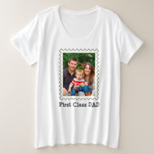 Camiseta Melhor Pai de Pai de primeira classe Foto personal