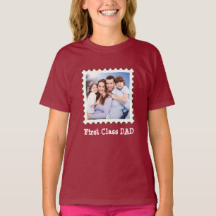 Camiseta Melhor Pai de PAI de PRIMEIRA CLASSE Foto quadrada