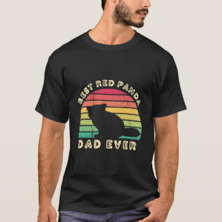 Camiseta Melhor Pai de Panda Vermelho do Mundo Dia dos Pais