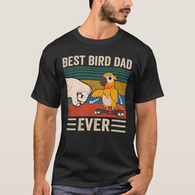 Camiseta Melhor Pai De Pássaros, Pai De Pássaros, Fundição  (Frente)