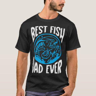 Camiseta Melhor Pai de Peixe Aquarista Aquário Peixe Salgad