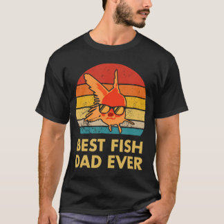 Camiseta Melhor Pai de Peixe de Sempre Goldfish para amigos